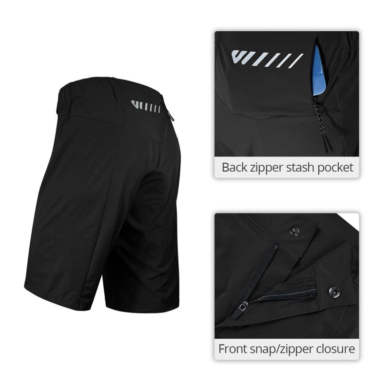 men's mountain biking shorts detail