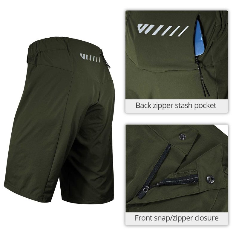 men's mountain biking shorts detail