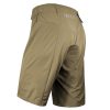 side view of men's mountain biking shorts khaki