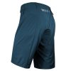 side view of men's mountain biking shorts blue