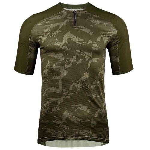 Men-camouflage-Cycling-Jersey-Front-Olivegreen