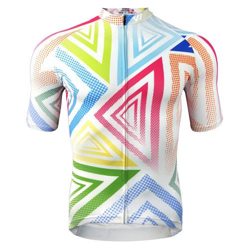 Men-Colorful-Cycling-Jersey-White-Front
