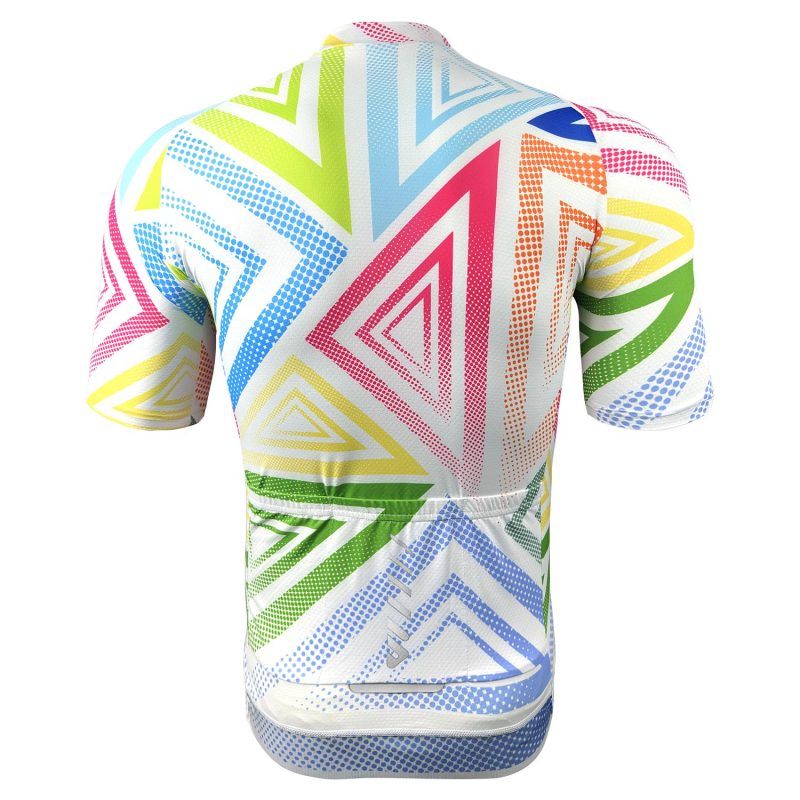 Men-Colorful-Cycling-Jersey-White-back