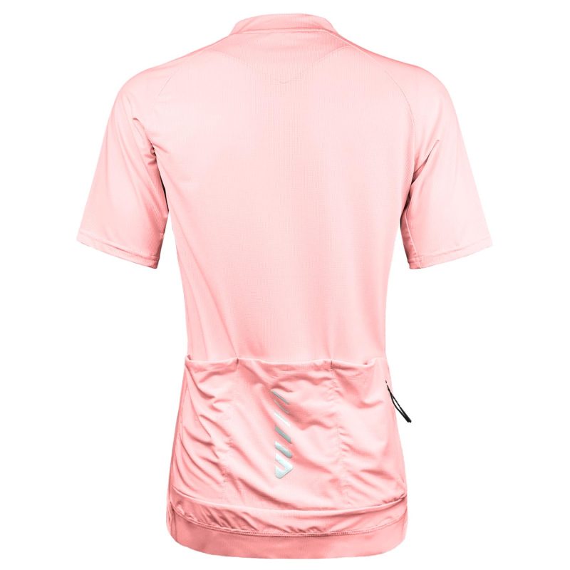 WULIBIKE-pink-half-zip-cycling-jersey-back-view.