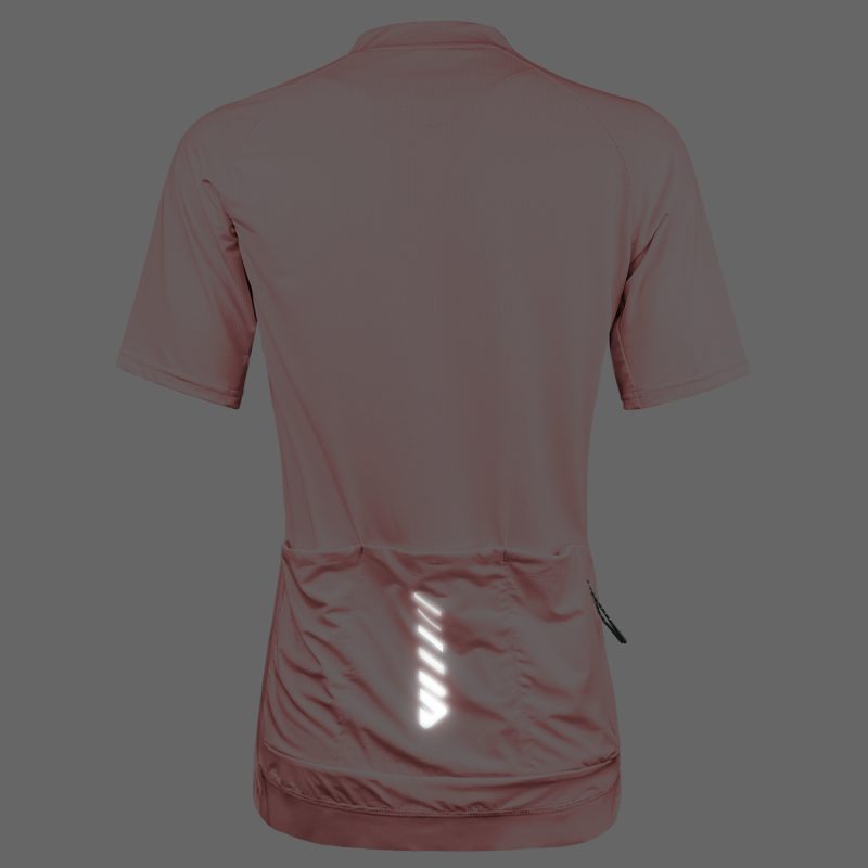 WULIBIKE-pink-half-zip-cycling-jersey-reflective.