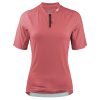 WULIBIKE-red-half-zip-cycling-jersey-front-view.