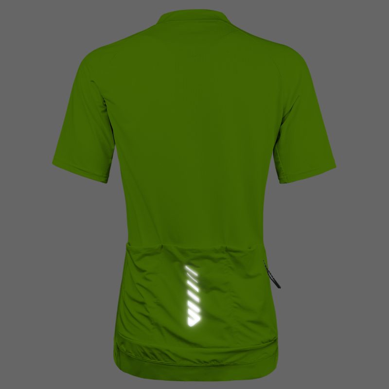 WULIBIKE-green-half-zip-cycling-jersey-reflective.