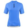 WULIBIKE-blue-half-zip-cycling-jersey-front-view.