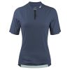 WULIBIKE-gray-blue-half-zip-cycling-jersey-front-view.