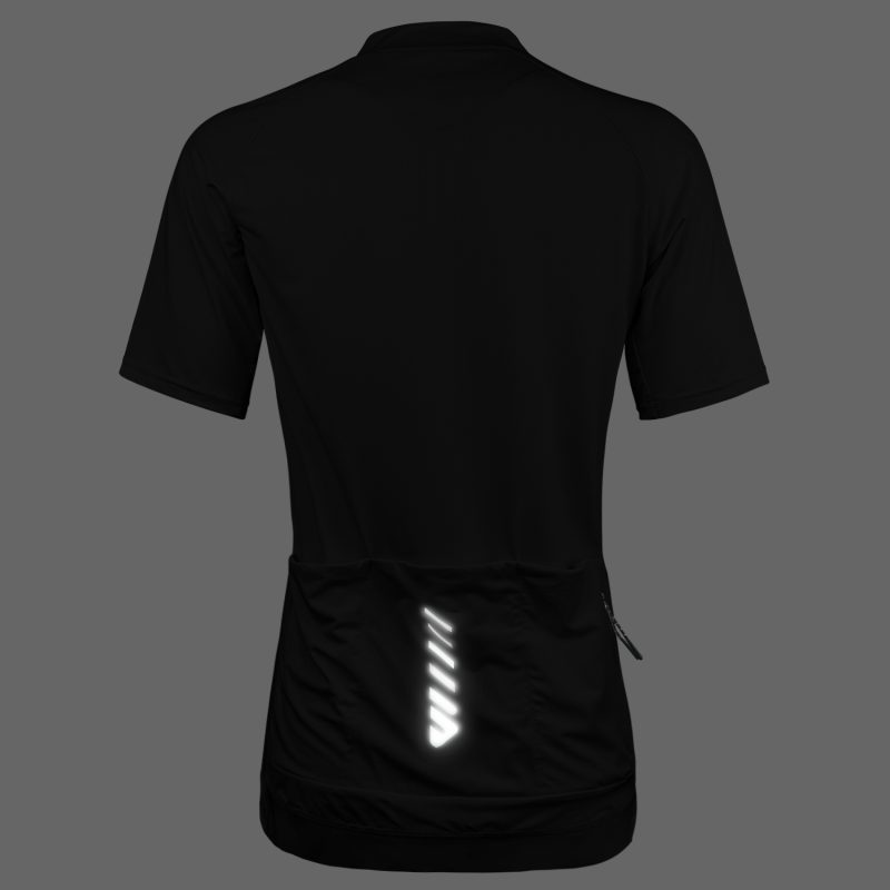 Women's Half-Zip Jersey Black - Image 3