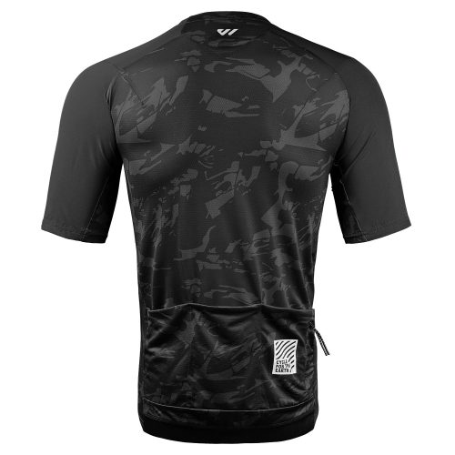 Men-camouflage-Cycling-Jersey-Back-Black