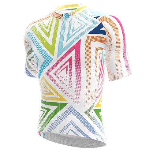 Men Colorful Jersey White