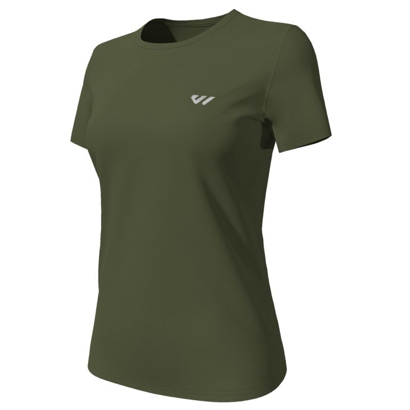 women-sports-t-shirts-olive-green