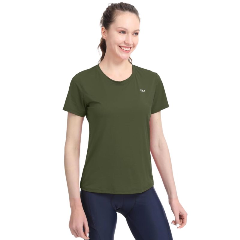 women-sports-t-shirts-olive-green