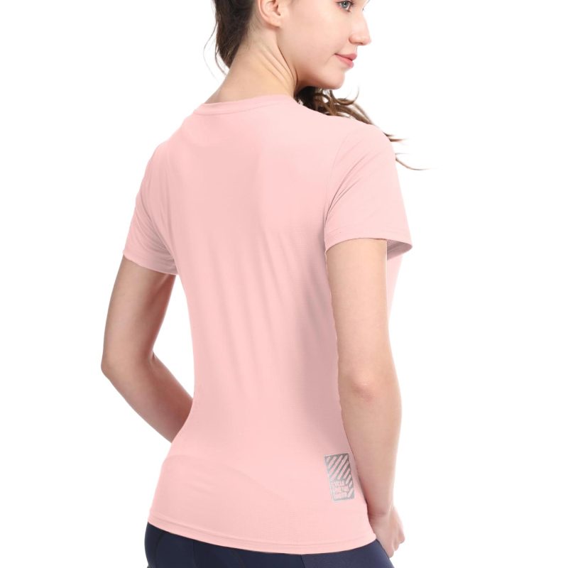women-sports-t-shirts-Pink