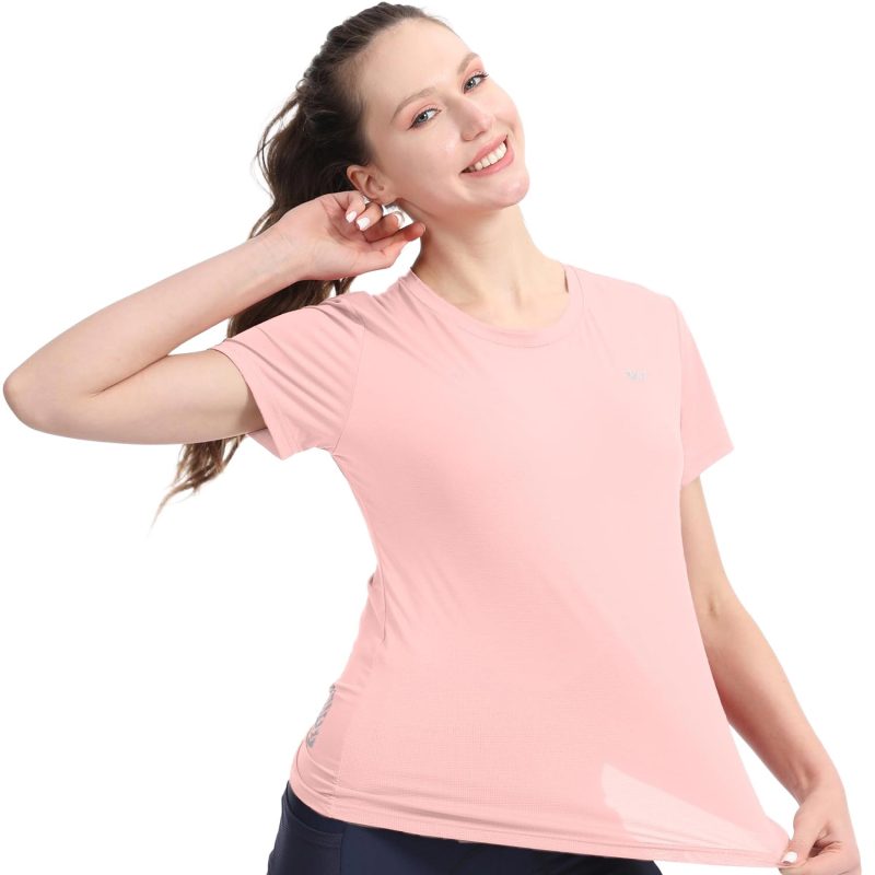 women-sports-t-shirts-Pink