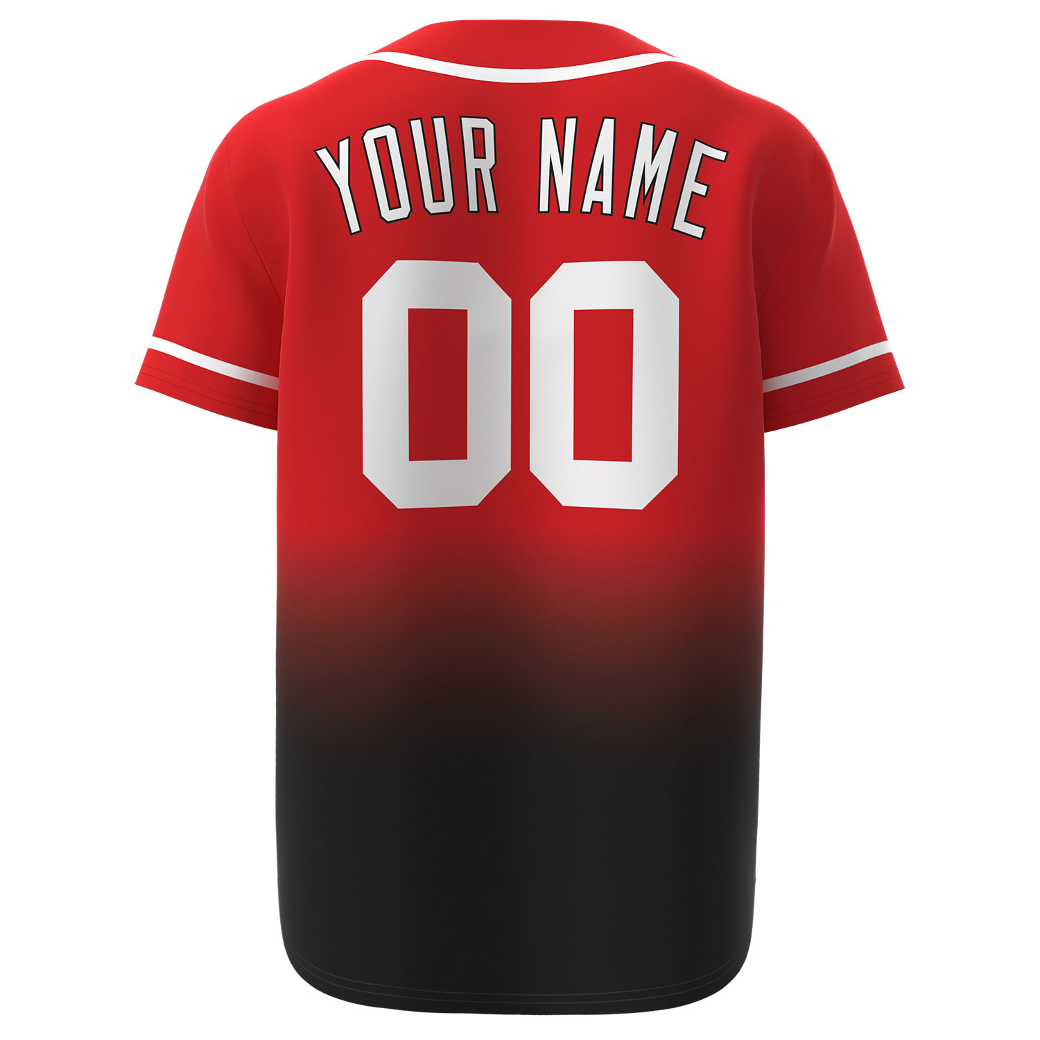 Custom Baseball Jersey Red-Black - Image 2