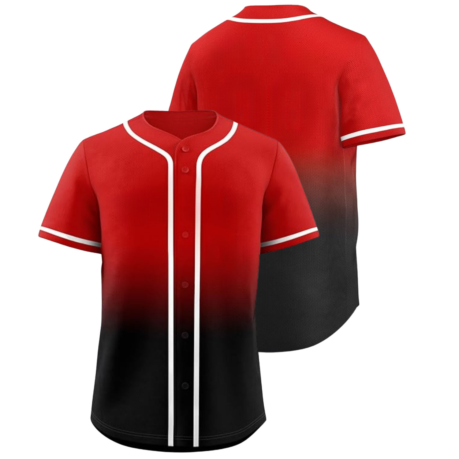 Custom Baseball Jersey Red-Black - Image 5
