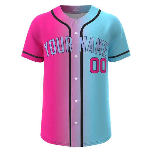 Custom Baseball Jersey Red-Blue