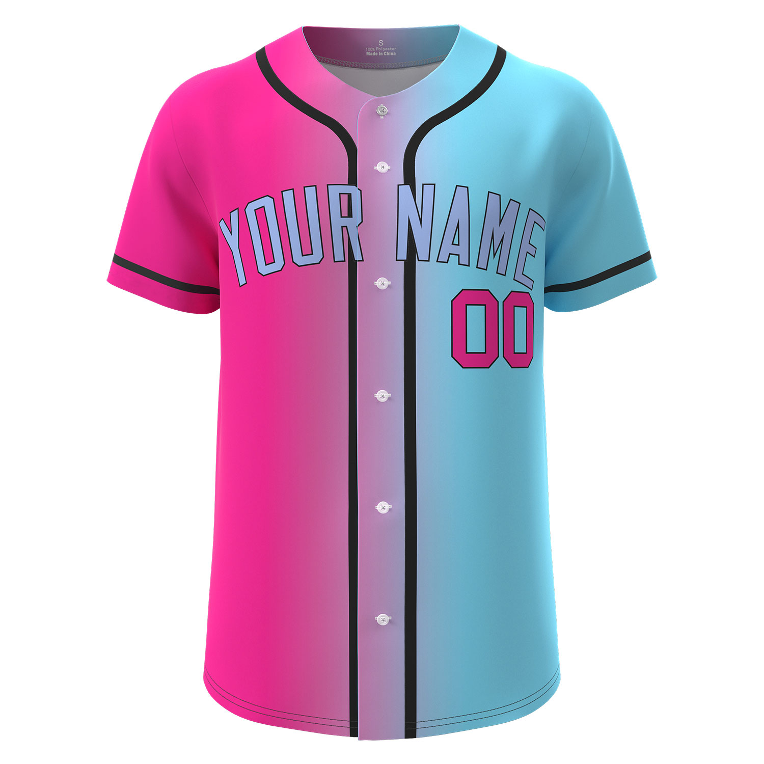 Custom Baseball Jersey Red-Blue