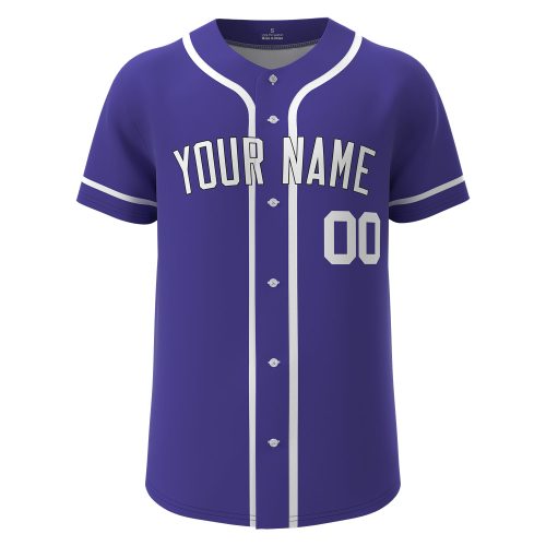 Custom Baseball Jersey Purple