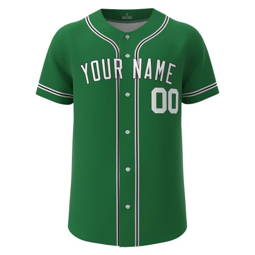 Custom baseball Jersey Green