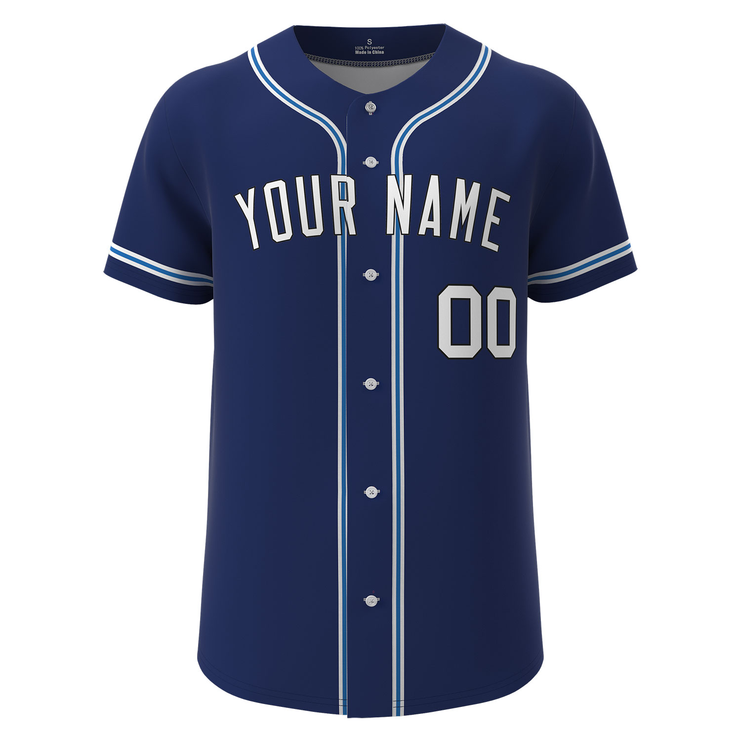 Custom Baseball Jersey Blue