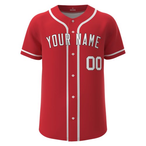 Custom Baseball Jersey Red
