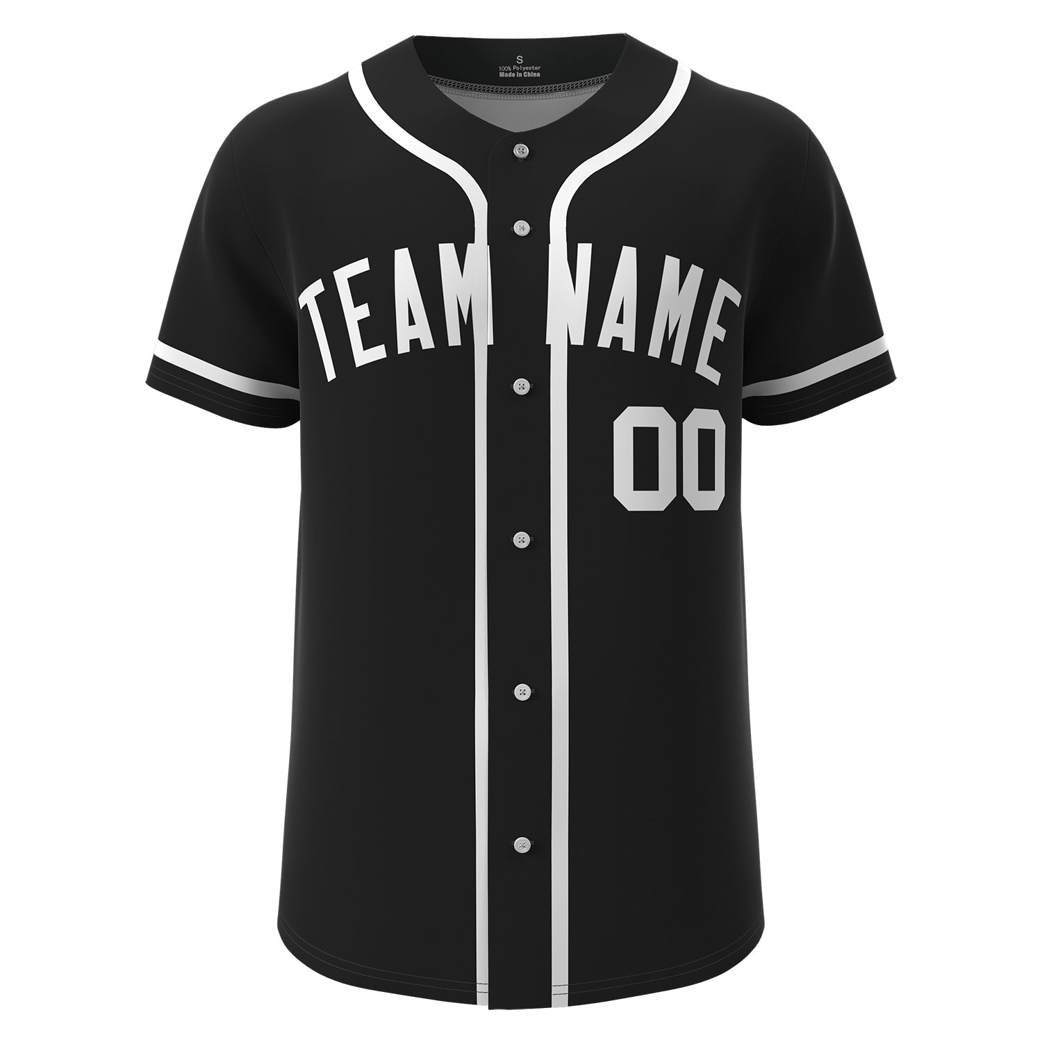 Custom Baseball Jersey Black