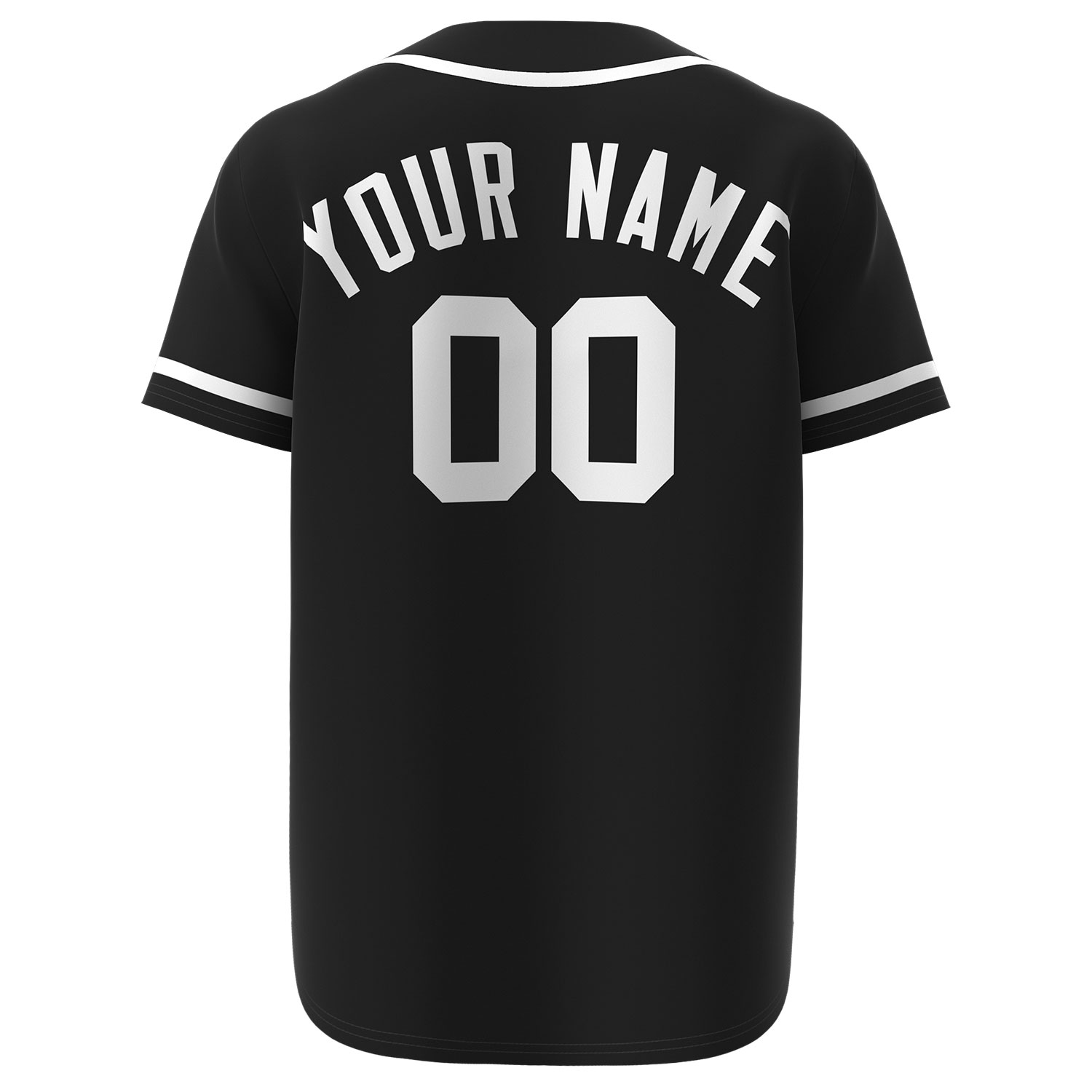 Custom Baseball Jersey Black - Image 2