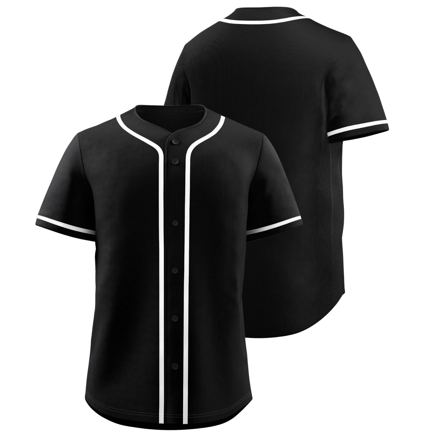 Custom Baseball Jersey Black - Image 5