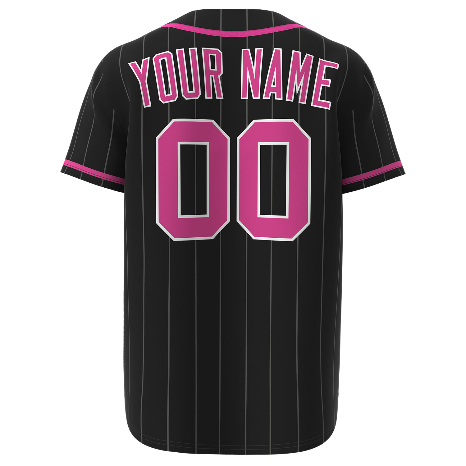 Custom Baseball Jersey Black - Image 2