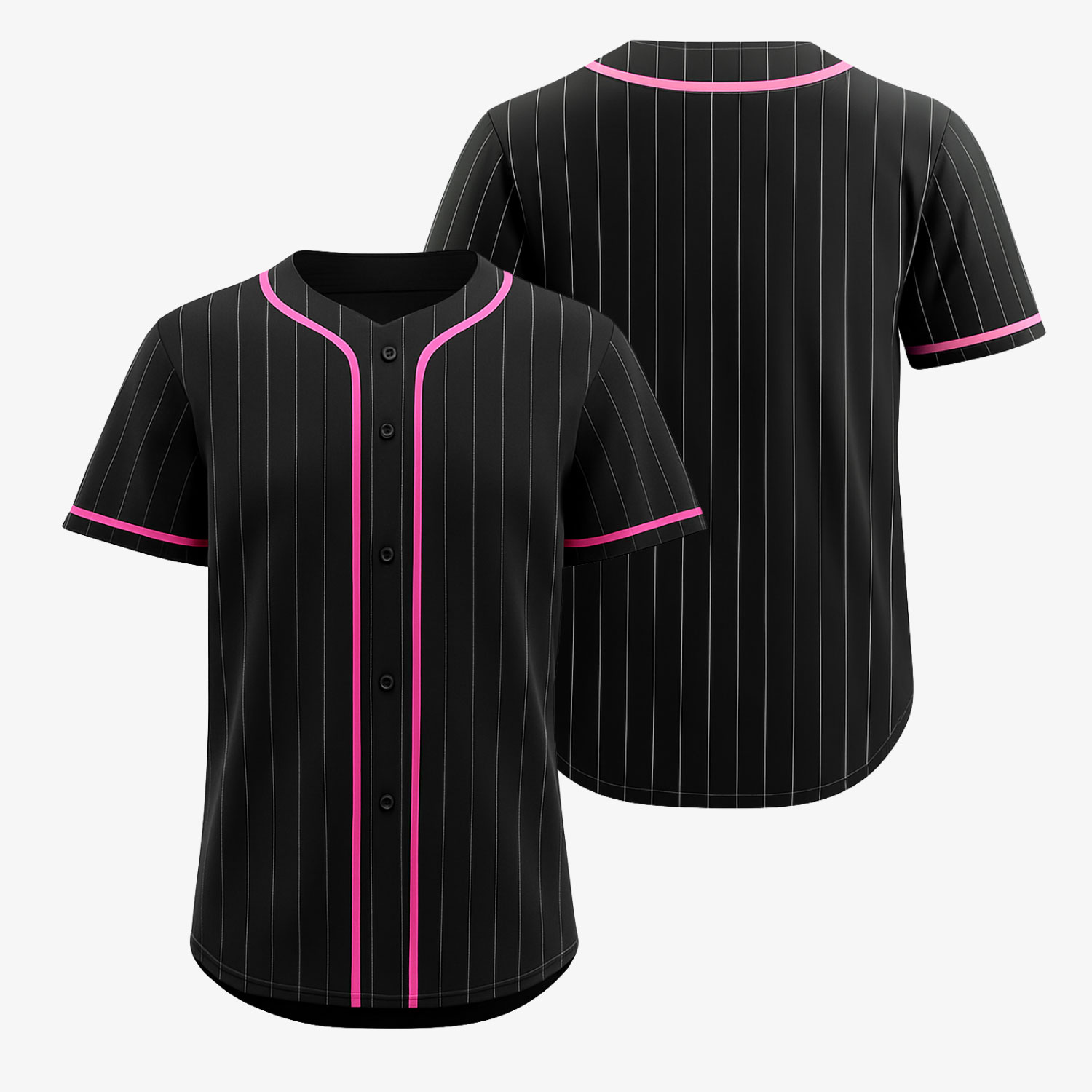 Custom Baseball Jersey Black - Image 5