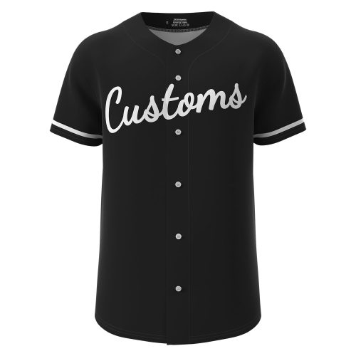 Custom Baseball Jersey Black