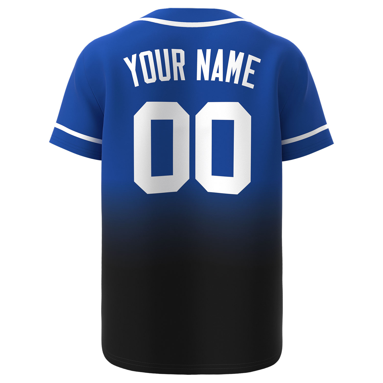 Custom Baseball Jersey Blue-Black - Image 2