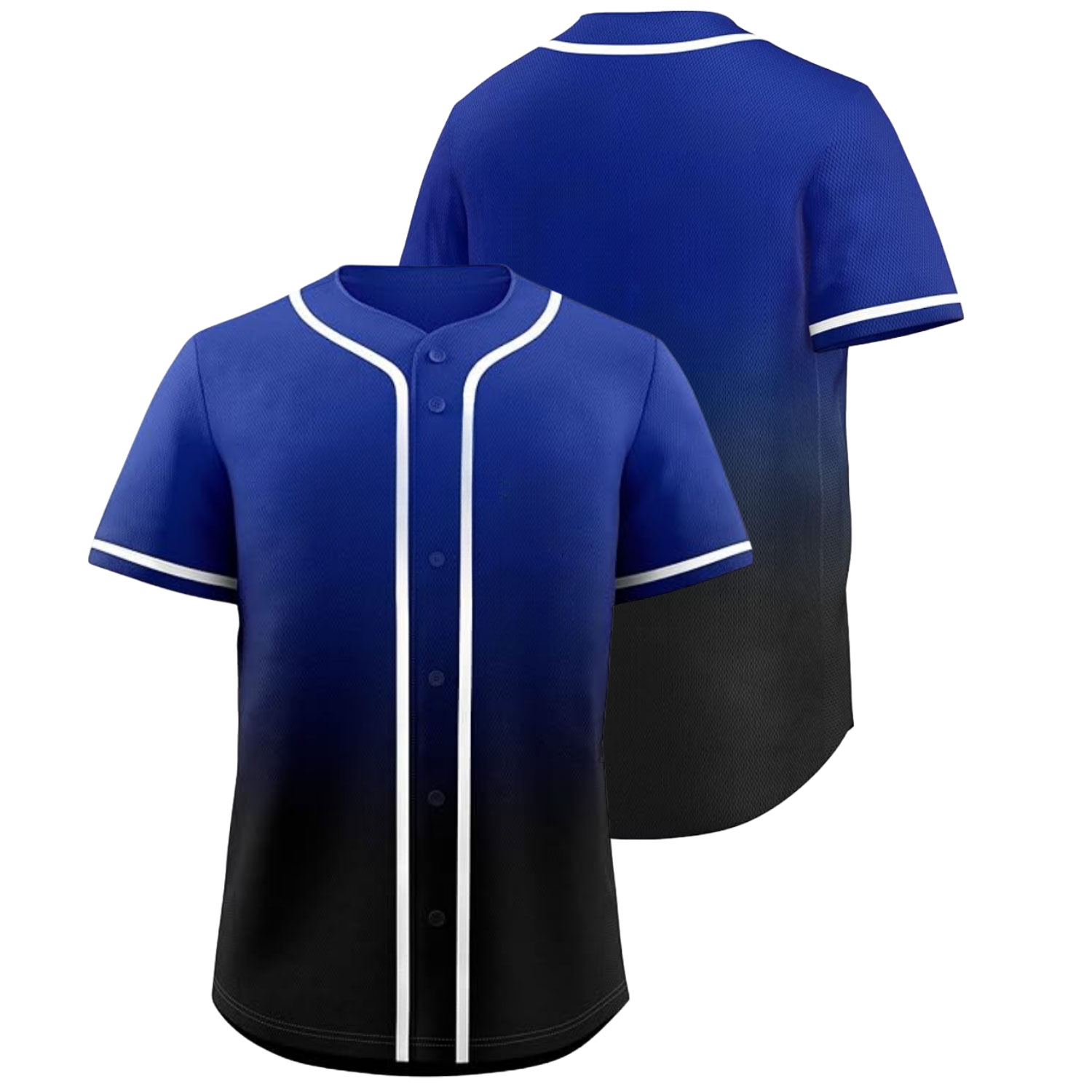 Custom Baseball Jersey Blue-Black - Image 5