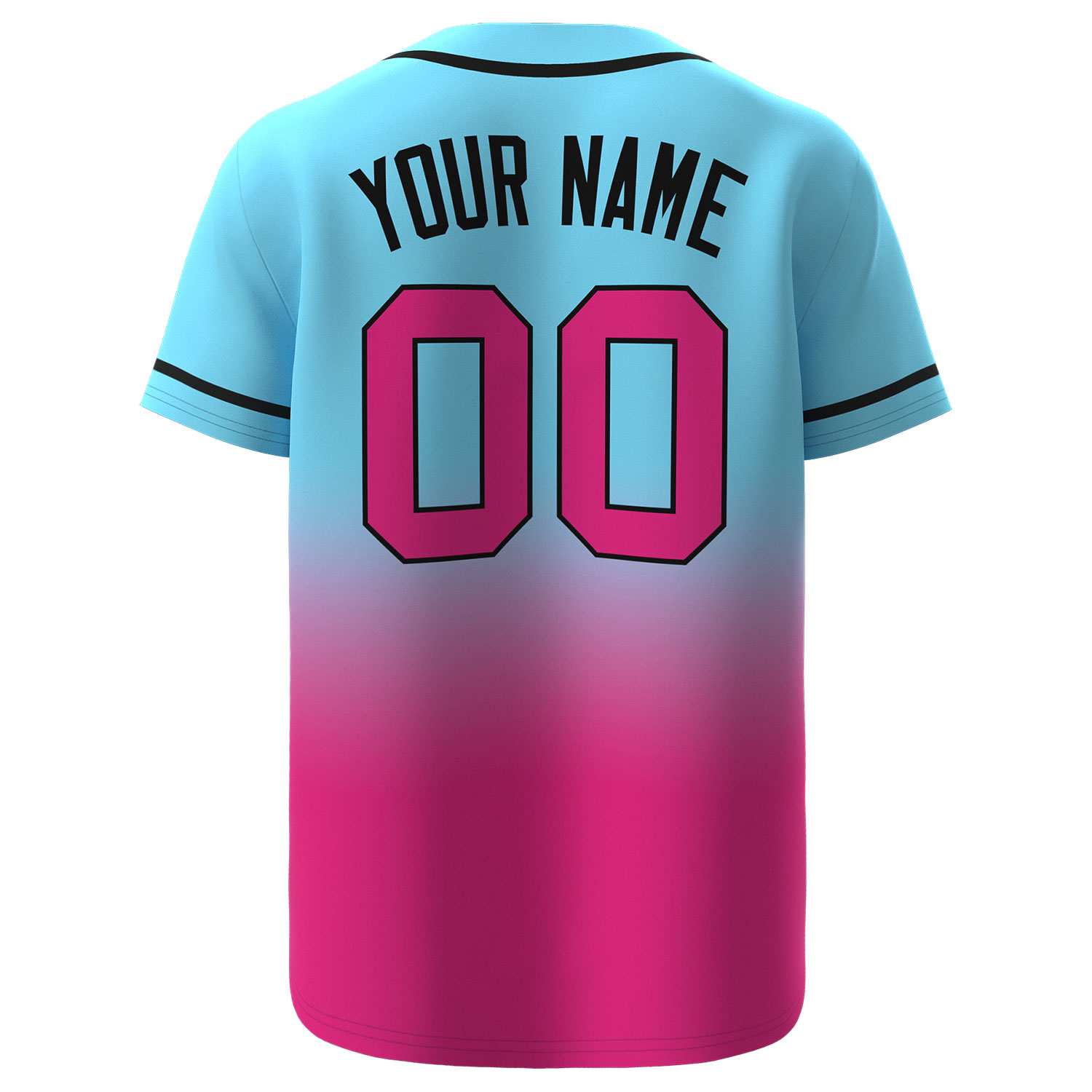 Custom Baseball Jersey Blue-Red - Image 2