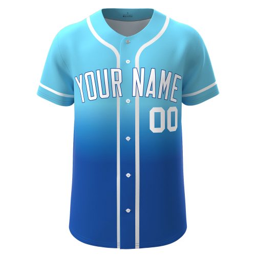Custom Baseball Jersey Blue