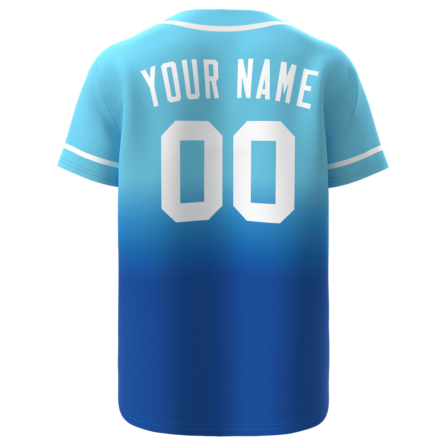 Custom Baseball Jersey Blue - Image 2