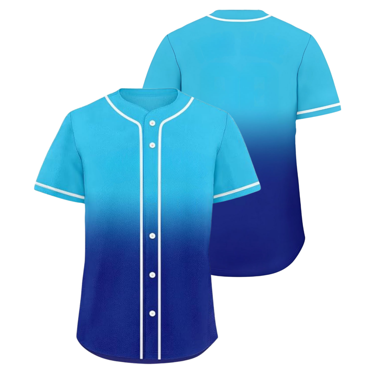 Custom Baseball Jersey Blue - Image 5