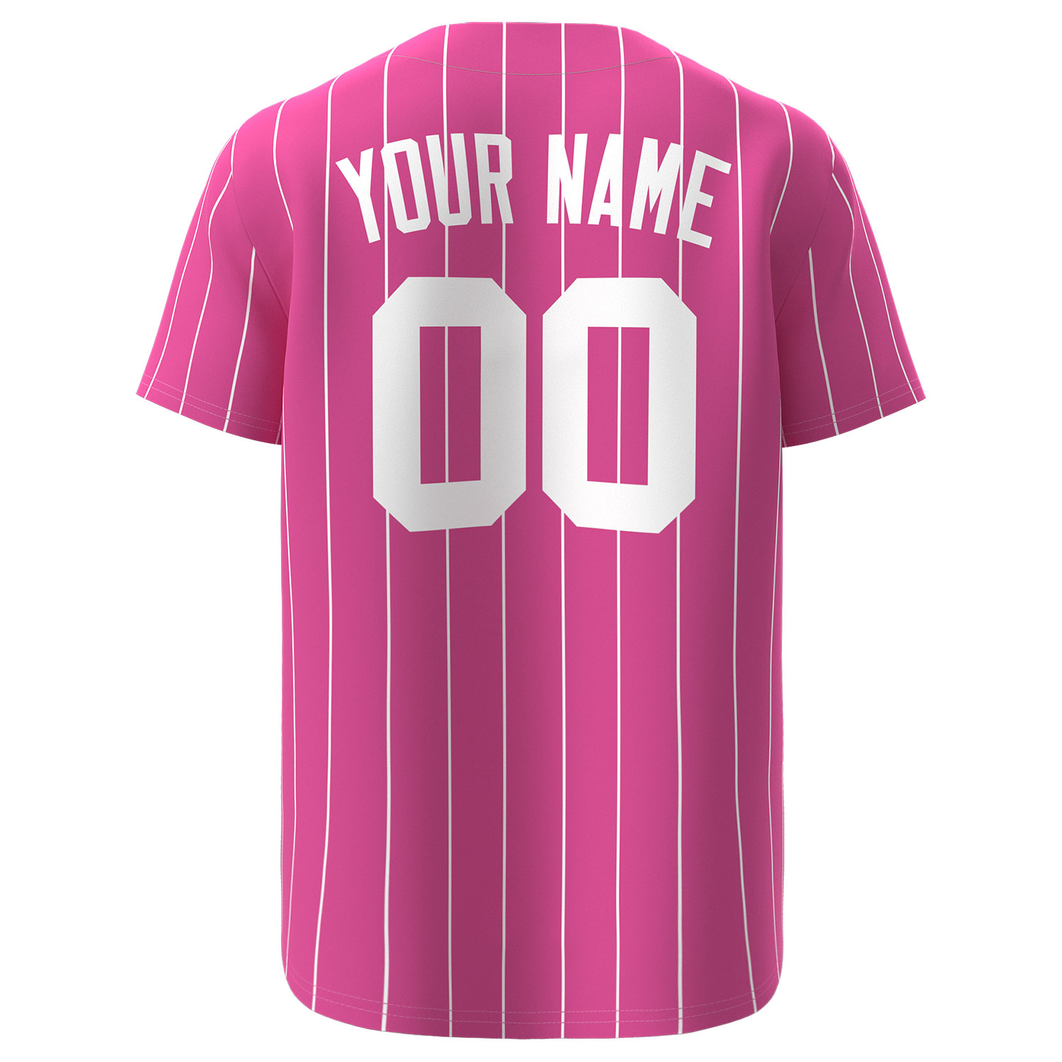 Custom Baseball Jersey Pink - Image 2