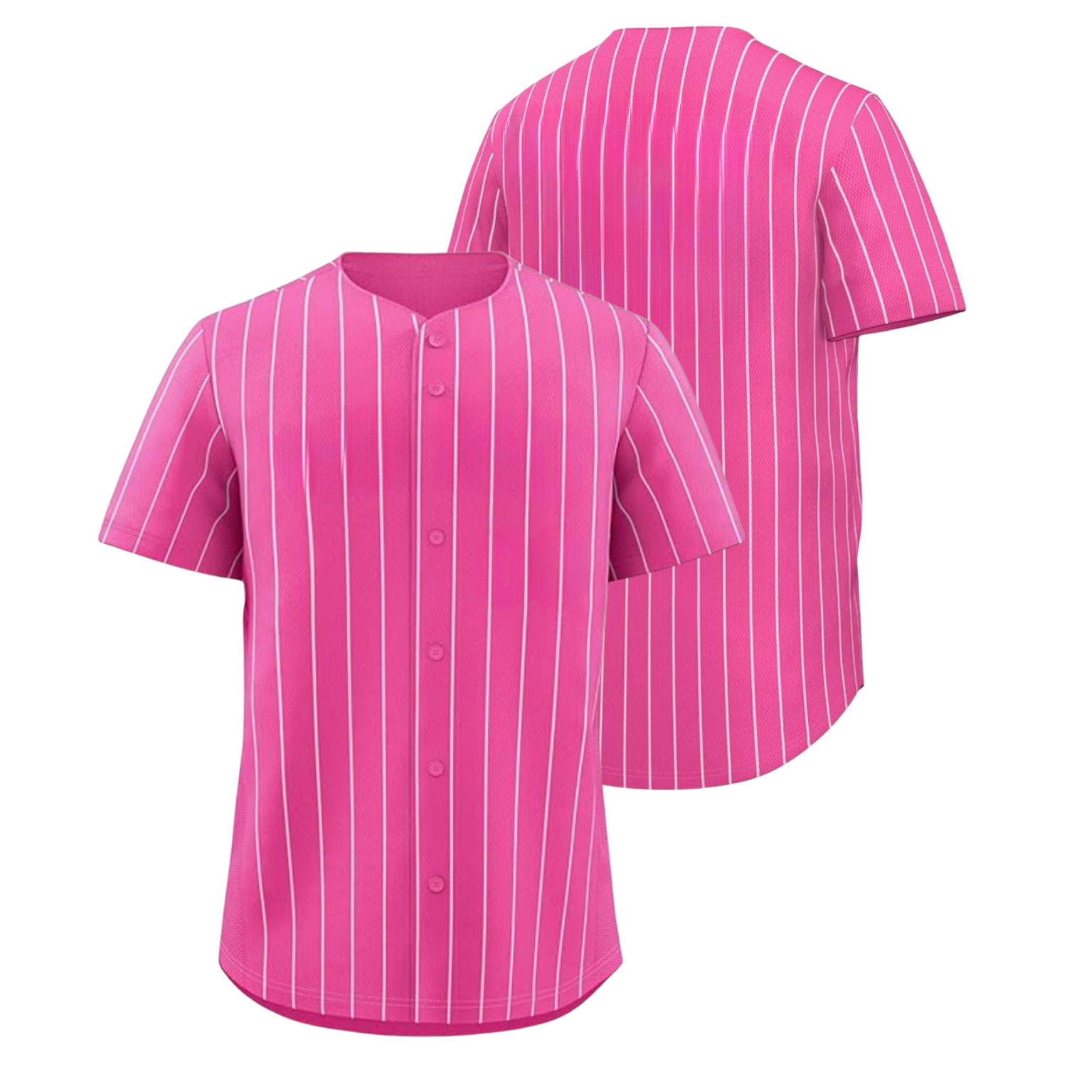 Custom Baseball Jersey Pink - Image 5