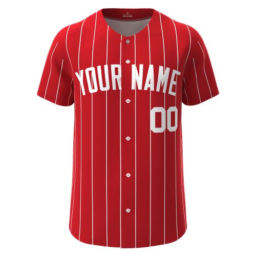Custom Baseball Jersey Red