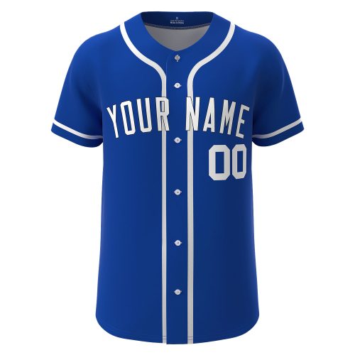 Custom Baseball Jersey Blue