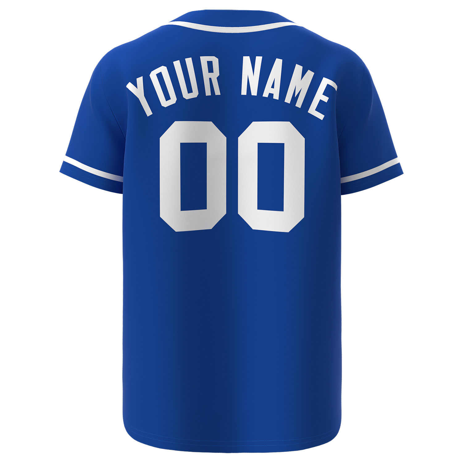 Custom Baseball Jersey Blue - Image 2