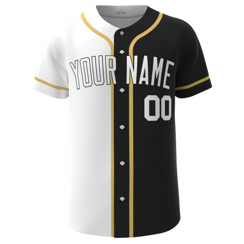 Custom Baseball Jersey White-Black