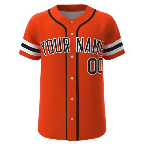 Custom Baseball Jersey Orange