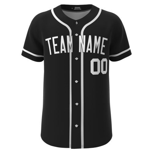 Custom Baseball Jersey Black