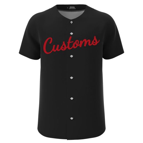Custom Baseball Jersey Black