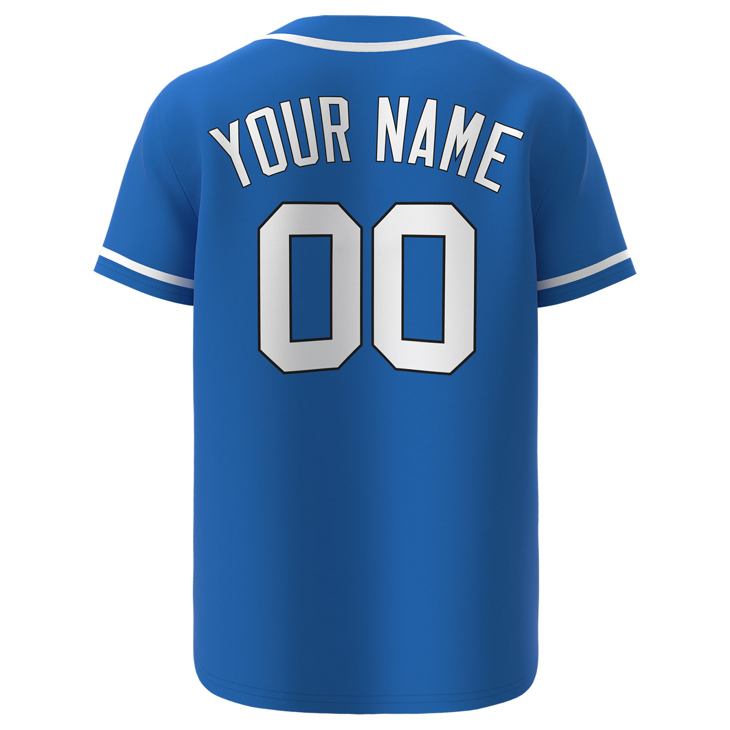 Custom Baseball Jersey Blue - Image 2